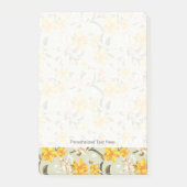 Stilvolles schönes helles Blumenmuster Post-it Klebezettel (Vorderseite)