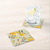 Stilvolles schönes helles Blumenmuster Rechteckiger Pappuntersetzer (Vor Ort)