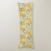 Stilvolles schönes helles Blumenmuster Seitenschläferkissen (Vorderseite Vertikal)