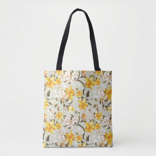 Stilvolles schönes helles Blumenmuster Tasche (Vorderseite)