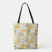 Stilvolles schönes helles Blumenmuster Tasche (Rückseite)