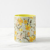 Stilvolles schönes helles Blumenmuster Tasse (Zentrum)