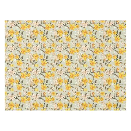 Stilvolles schönes helles Blumenmuster Tischdecke (Vorderseite (Horizontal))