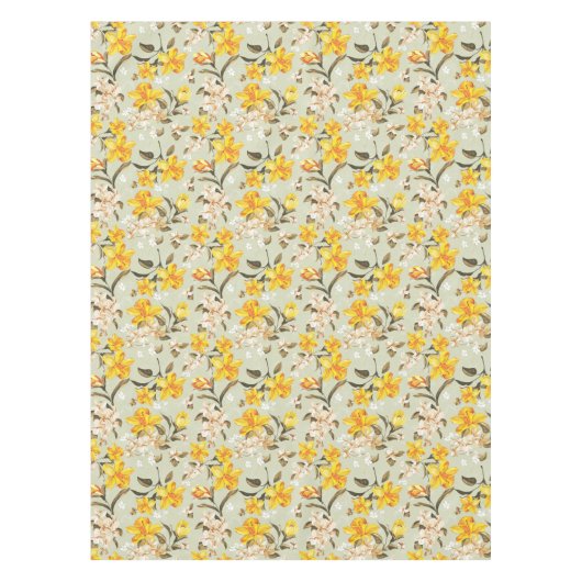 Stilvolles schönes helles Blumenmuster Tischdecke (Vorderseite)