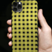 Stilvolles schwarz-gelbes Karton-Muster Case-Mate iPhone Hülle