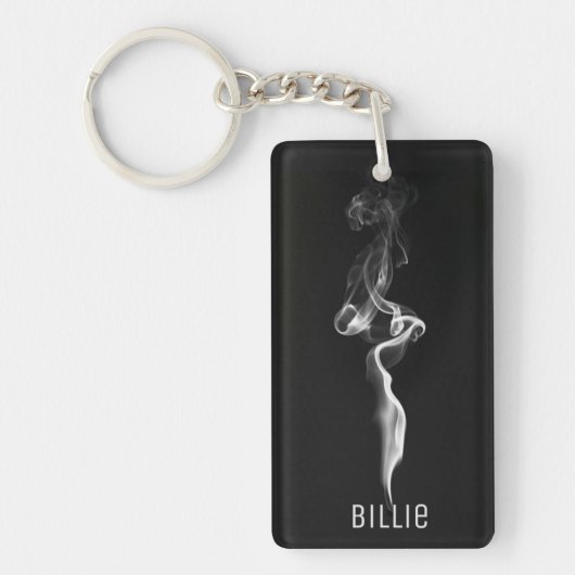 Stilvolles Schwarz-Grau-Rauch Schlüsselanhänger (Vorderseite)