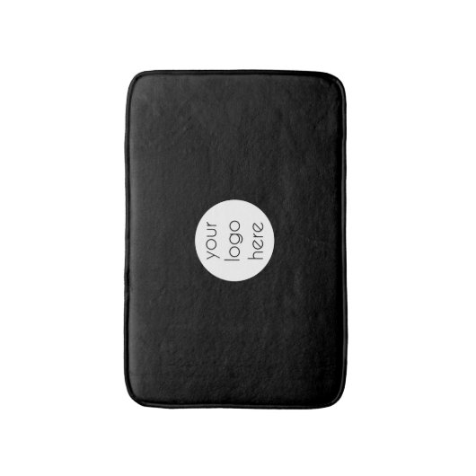 Stilvolles Schwarz-Modernes Berufliches Business-L Badematte (Vorderseite Vertikal)