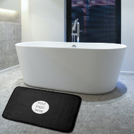 Stilvolles Schwarz-Modernes Berufliches Business-L Badematte