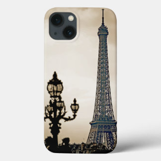 Stilvolles Schwarz-Weiß-Bild des Eiffelturms Case-Mate iPhone Hülle