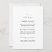 Stilvolles Schwarz-Weiß-Foto Moderne Hochzeit Save The Date (Rückseite)