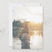 Stilvolles Schwarz-Weiß-Foto Moderne Hochzeit Save The Date (Vorderseite)