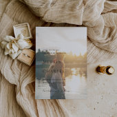 Stilvolles Schwarz-Weiß-Foto Moderne Hochzeit Save The Date