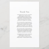 Stilvolles Schwarz-Weiß-Foto Modernes Hochzeitsmen (Rückseite)