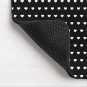 Stilvolles Schwarz-Weiß-Hörmuster Mousepad (Ecke)