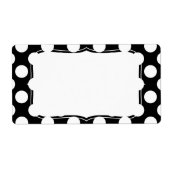 Stilvolles Schwarz-Weiß-Polka-Dots-Muster (Vorne)