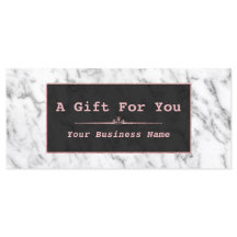 Stilvolles Schwarz-weißes Marble Rose Gold-Geschen