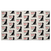 Stilvolles schwarzes Labrador Stoff (Fat Quarter (45,7 x 55,9 cm))