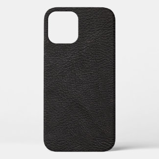 Stilvolles schwarzes Leder mit Textur Case-Mate iP iPhone Hülle