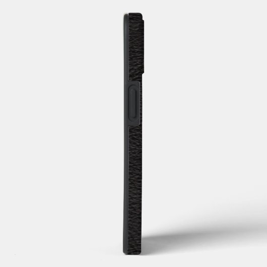 Stilvolles schwarzes Leder mit Textur Case-Mate iPhone Hülle (Rückseite / Rechts)