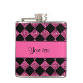 Stilvolles schwarzes u. heißes flachmann (Vorderseite)