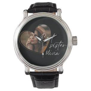 Stilvolles Schwesterhotel Elegante Modernes Schwar Armbanduhr
