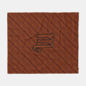 Stilvolles Scorpio Zodiac Symbol in Mahagoni Fleecedecke (Vorderseite (Horizontal))