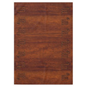 Stilvolles Scorpio Zodiac Symbol in Mahagoni Tischdecke (Vorderseite)