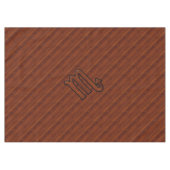 Stilvolles Scorpio Zodiac Symbol in Mahagoni Tischdecke (Vorderseite (Horizontal))