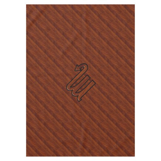 Stilvolles Scorpio Zodiac Symbol in Mahagoni Tischdecke (Vorderseite)