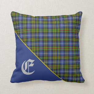 Stilvolles Scottish Estes Clantartan-Monogramm Kissen