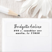 Stilvolles Script Bold Beauty Rücksendeadresse (Insitu)