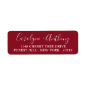 Stilvolles Script-Individuelle Name- und Adresseti (Vorne)