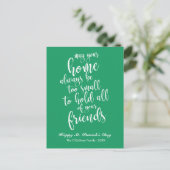 Stilvolles Script Irish Blessing St. Patrick's Day Postkarte (Stehend Vorderseite)