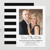 Stilvolles Script Minimal Save the Date Foto (Vorne/Hinten)