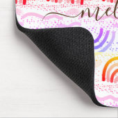 Stilvolles Signature Ombre Rainbow-Muster Mousepad (Ecke)