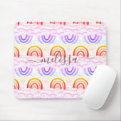 Stilvolles Signature Ombre Rainbow-Muster Mousepad (Mit Mouse)