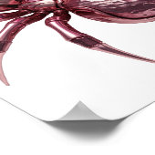 Stilvolles Silber ABSTRACT ART Grafikdesign Poster (Ecke)