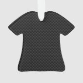 Stilvolles Silber Deer on Carbon Print Ornament (Rückseite)