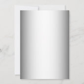 Stilvolles Silver Balloons Retirement Party Einladung (Rückseite)