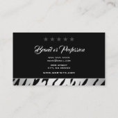 Stilvolles Silver Gradient Zebra Animal Print Must Visitenkarte (Rückseite)