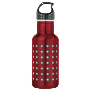 Stilvolles Silver Modern Polka Dot Stainless Edelstahlflasche