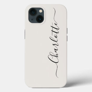 Stilvolles Skript benutzerdefinierter Name modern iPhone 13 Hülle