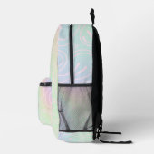 Stilvolles Smile Holographic Girly Pink Bedruckter Rucksack (Rechts)