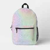 Stilvolles Smile Holographic Girly Pink Bedruckter Rucksack (Vorderseite)