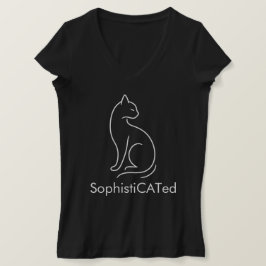 Stilvolles SophistiCATed Minimalistisches Cat Desi T-Shirt