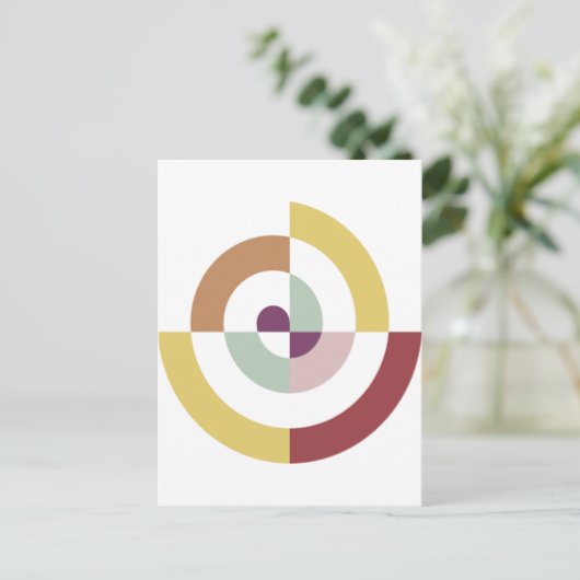 Stilvolles Spiraldesign Postkarte (Stehend Vorderseite)