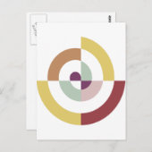 Stilvolles Spiraldesign Postkarte (Vorne/Hinten)