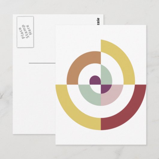 Stilvolles Spiraldesign Postkarte (Vorne/Hinten)