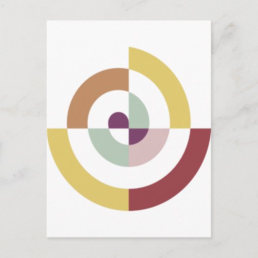 Stilvolles Spiraldesign Postkarte (Vorderseite)