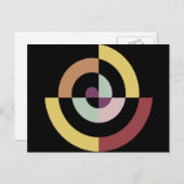 Stilvolles Spiraldesign Postkarte (Vorne/Hinten)